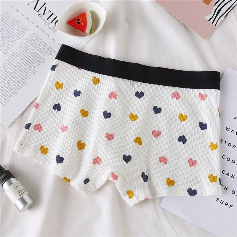 الوردي خطوط الحفلات القلب الحلو الدانتيل تنحنح رجل ملخصات BF هدية LGBTQ مجموعة حفلة خاصة عرض حي الملاكم ملابس داخلية قصيرة Harajuku