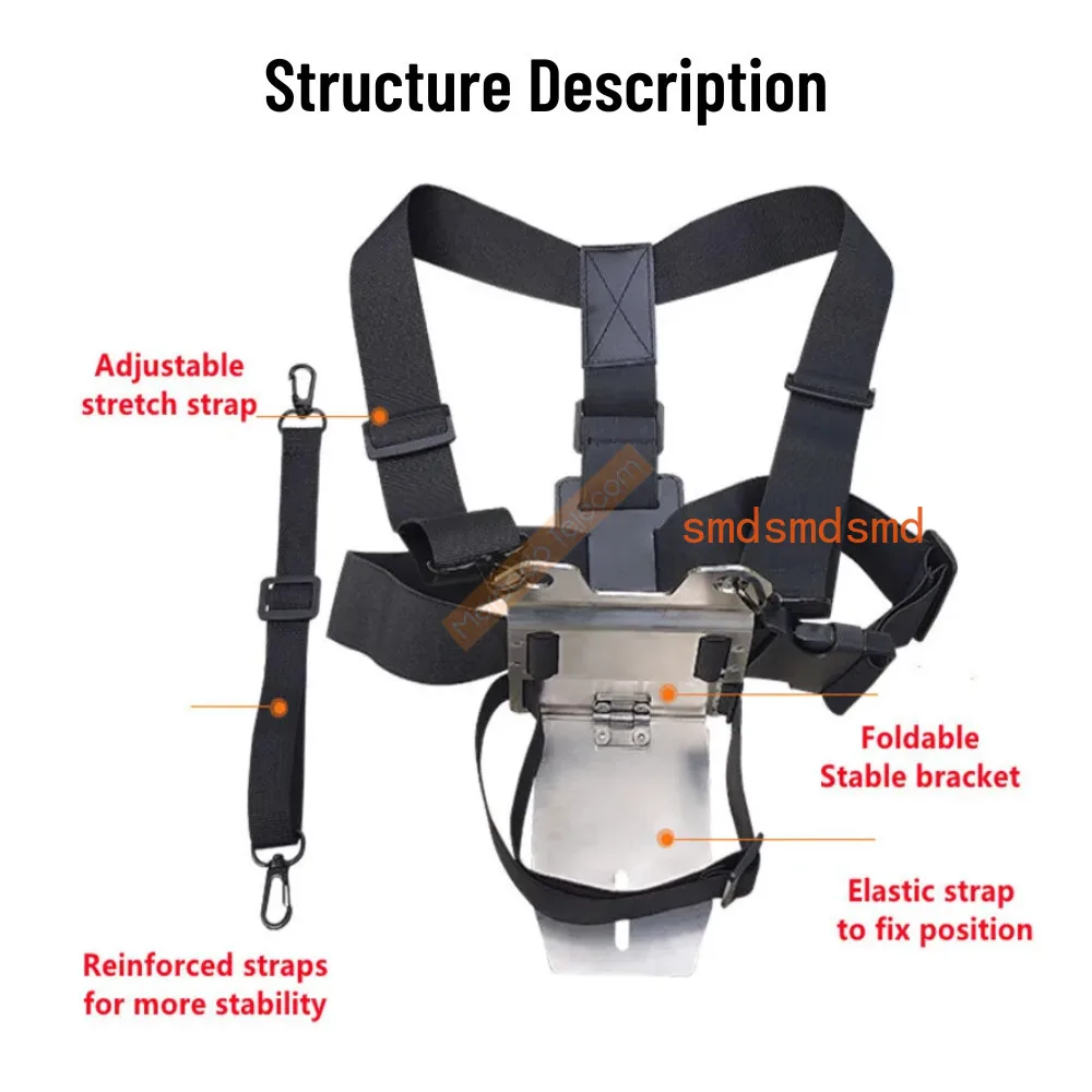 Splicer Adjustable Anti-Fall Bracket & Belt High-Altitude Fusion Construction Work Welding Hine Protect Chest Strap
