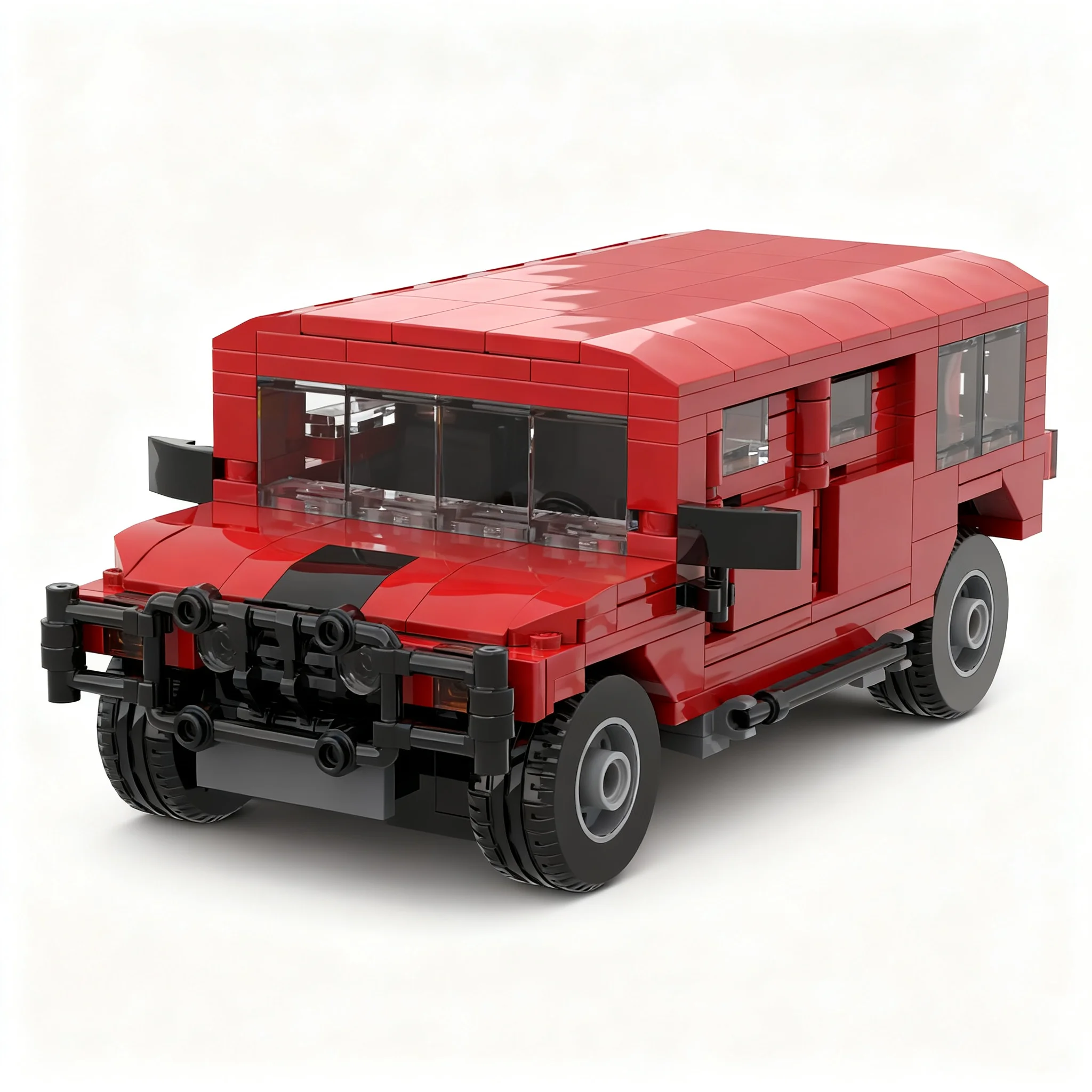 407pcs MOC Creator Creator Expert Red Hummered H1 Model Building Blocks Construction Christmas Gifts Toys Assemble Education Art