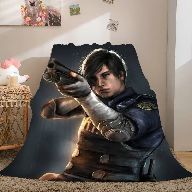 Digital Print Blanket Sofa A-Leon A-Kennedy Warm Bed Fleece Camping Nap Fluffy Soft Blankets for Winter Microfiber Bedding