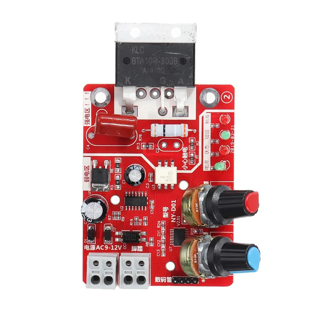 

Transformer Controller Board Adjustable Time Current Spot Welder Controller Digital Display Portable DIY Battery Accessories