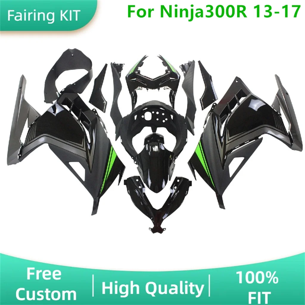 

ABS Plastic kit for Kawasaki Ninja300R 13 14 15 16 17 EX300R 2013 2014-2016 2017 High Grade Motorcycle Fairings Set Free Custom
