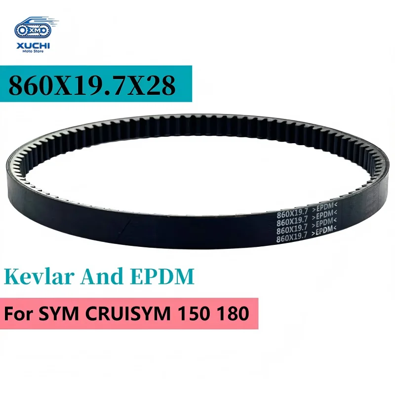 Kevlar Reinforced CVT V-Belt 860X19.7X28 Scooter Replacement Parts Fit SYM Symphony S125 SR125 125i Cruisym 125i