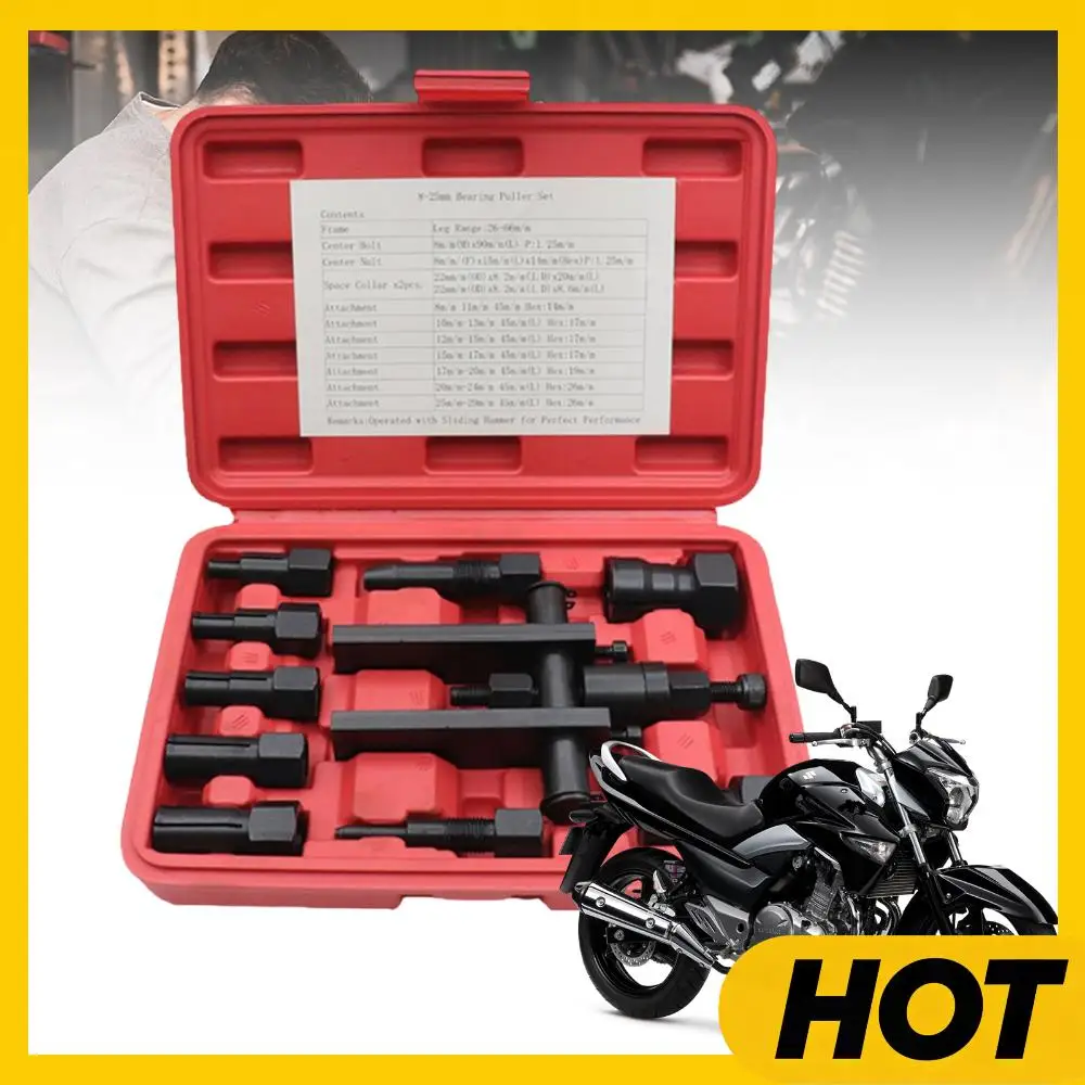 

Набор из 1 регулируемого съемника подшипников для мотоциклов, комплект для снятия внутренних подшипников ступиц колес для обслуживания колесных ступиц