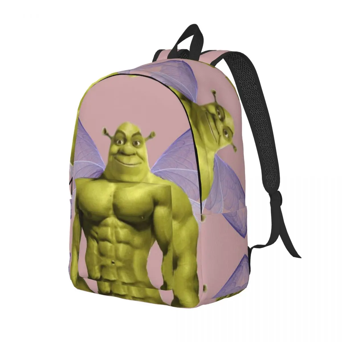 S-Shrekmemesed Printed Lightweight Casual Schoolbag For School, Outdoor, Shopping, Office 15.7in 17.7in