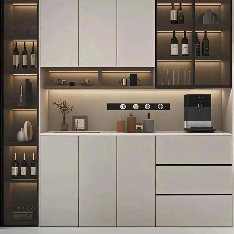 多機能サイドボード、カスタマイズ可能なダイニングルームキャビネット、アパート、別荘、住宅用ダイニングルーム家具