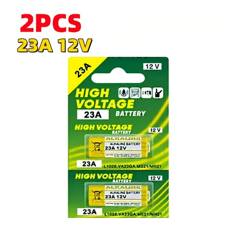 건식 알카라인 배터리 리모컨 장난감, 신제품, 58mAh, 23A, 12V, L1028, 21/23, A23, E23A, K23A, V23GA, GP23A, RV08, LRV08, 23A, 2 개