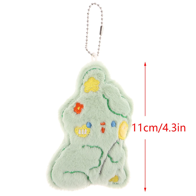 Cute Rabbit Plush Toy Cartoon Bunny Pendant Soft Stuffed Doll Keychain Backpack Car Bag Key Ring Decor Kid Gift