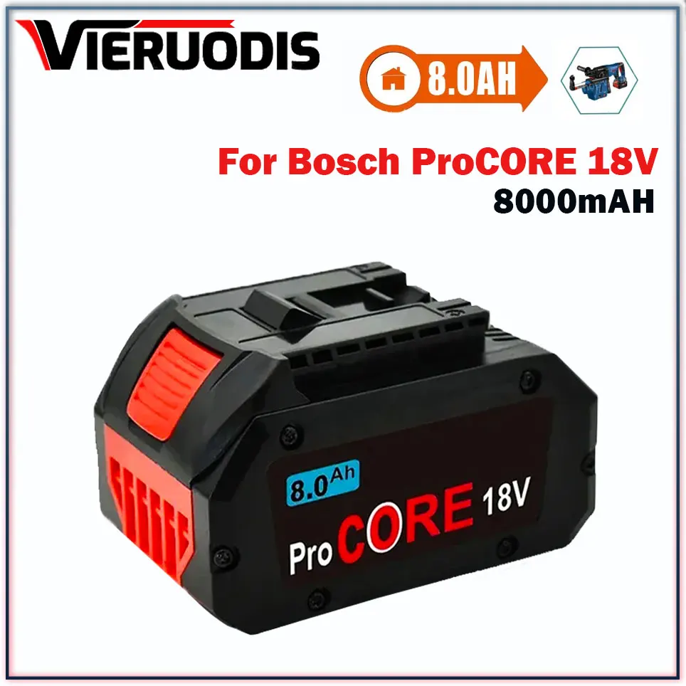 

For Bosch 18V 8000MAH Professional System Cordless Tool BAT618 GBA18V8 21700 Battery 18V 8.0Ah ProCORE Replacement Battery