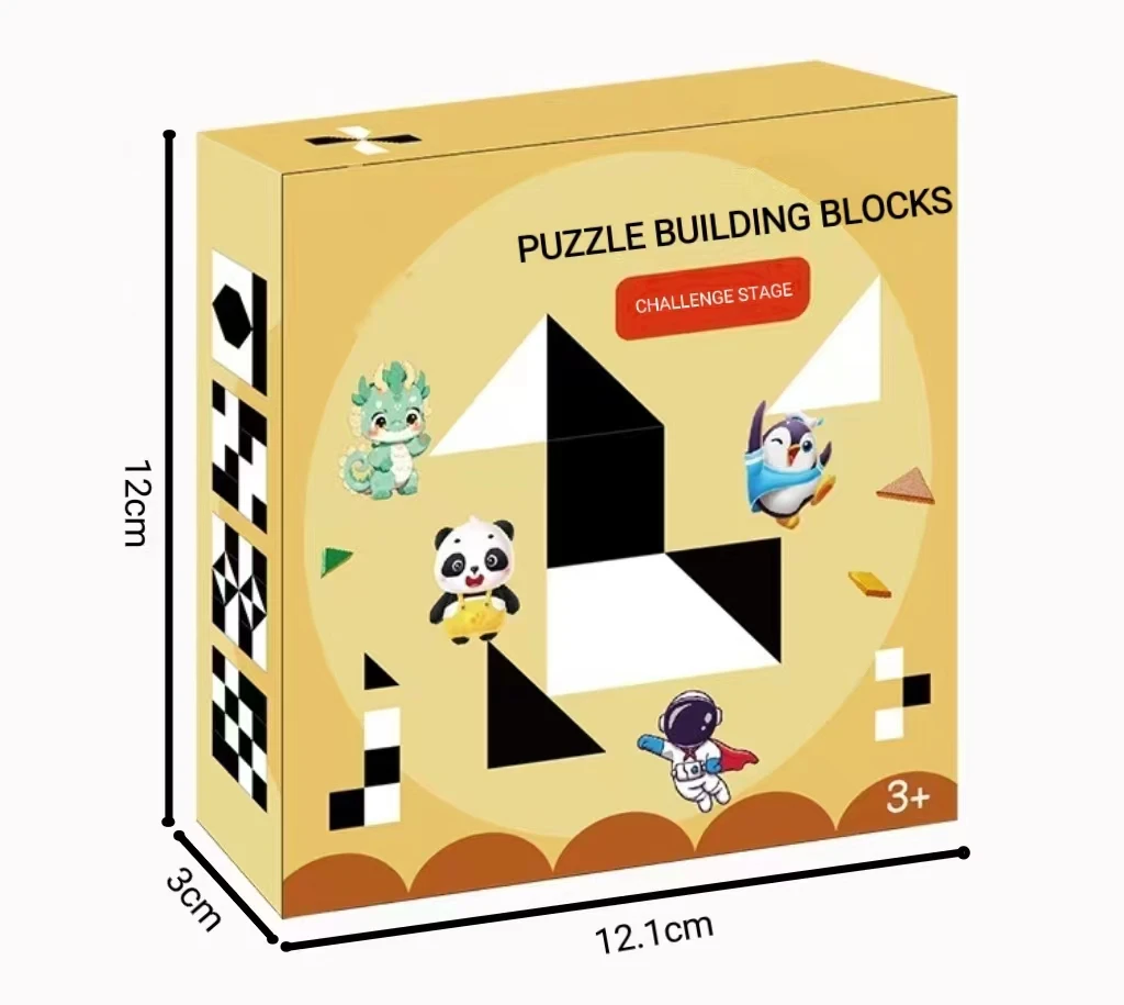 Hidden puzzle blocks dimensional puzzle children education and entertainment games exercise children\'s spatial imagination
