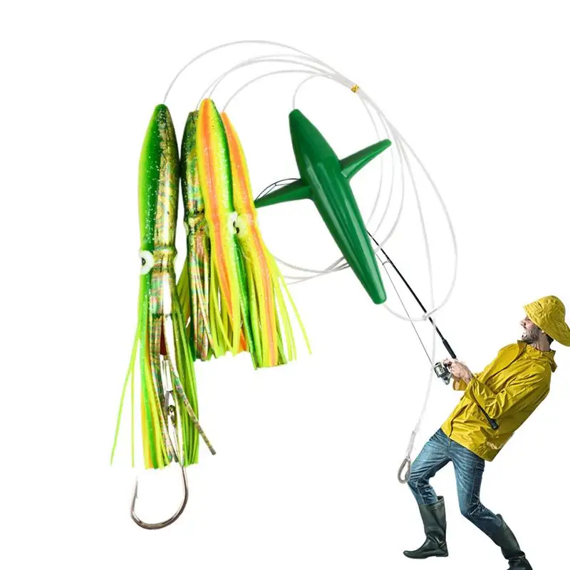 

Приманки для троллинга кальмаров, УФ-приманка для морской рыбалки для окуня, форели, укусов водной жизни, приманки для морской воды, юбки, приманки для перетаскивания морского животного