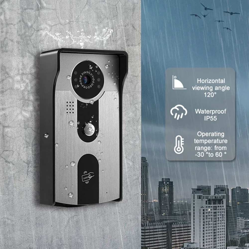 Tuya Smart WIFI Video Outdoor Doorbell Camera Wireless Video Doorphone System 1080P Waterproof IR Night Vision RFID Card Unlock