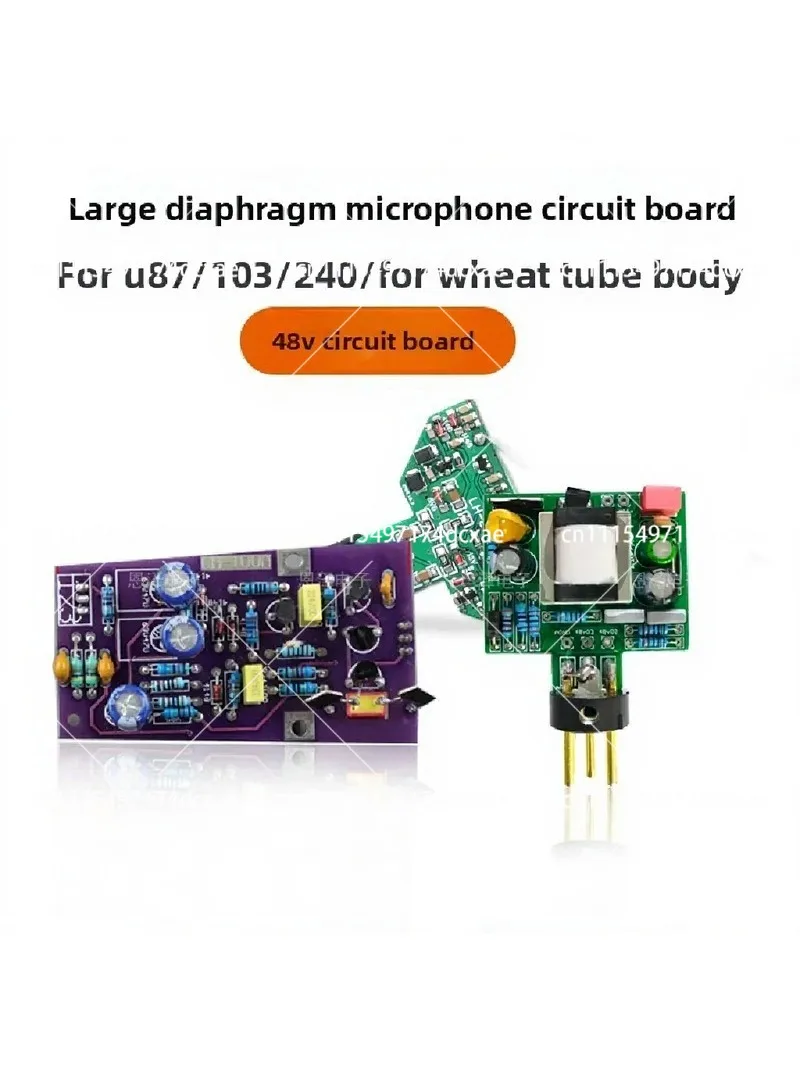 Large Diaphragm 48V Replacement Microphone Circuit Board for DIY Repair Upgrade Studio Recording
