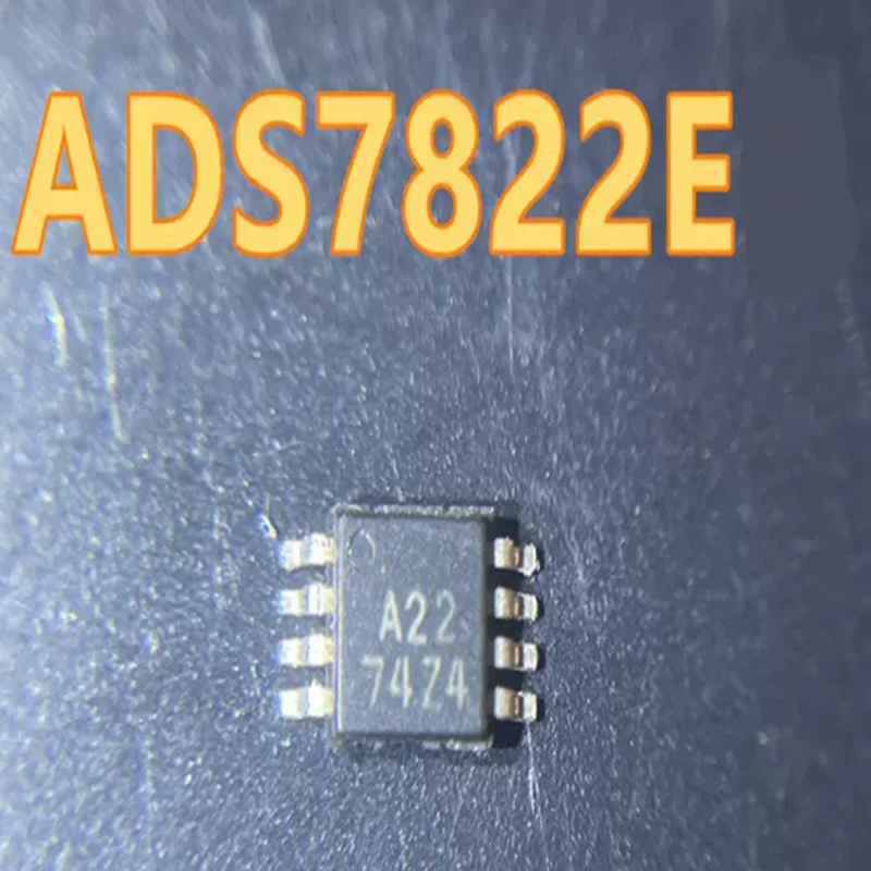 5PCS-20PCS ADS7822E MSOP8 Screen Printing A22 12-bit high-speed, low-power sampling analog-to-digital converter (ADC)