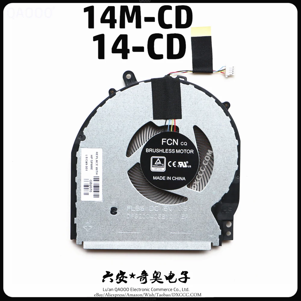 L18221-001 FOR HP TPN-W131 14m-CD 14m-CD0001dx 14m-CD0003dx 14-CD0005dx 14m-CD0006dx CPU Cooling FAN