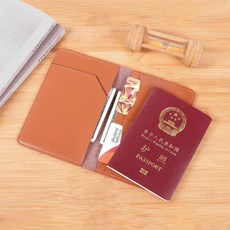 genuine-leather-passport-holder-travel-storage-bag-men's-women's-multi-function-card-positioning-card-organizer