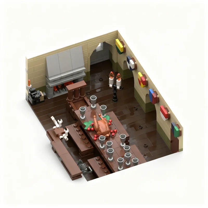 8749pcs MOC Caillín s Keep Irish Tower House Castle Model Building blocks toys Construction Christmas gifts Brick Birthday DIY
