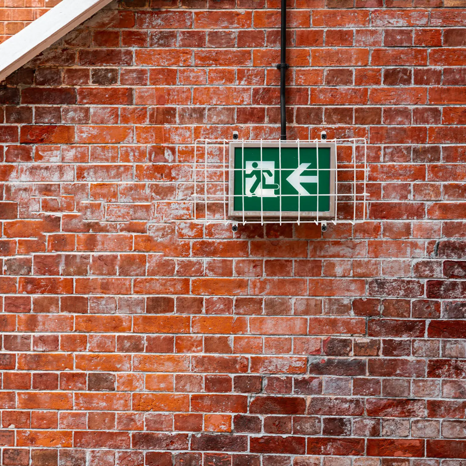 

Защитный кожух из нержавеющей стали для аварийного светильника с проводами, настенный, для торговых центров и театров