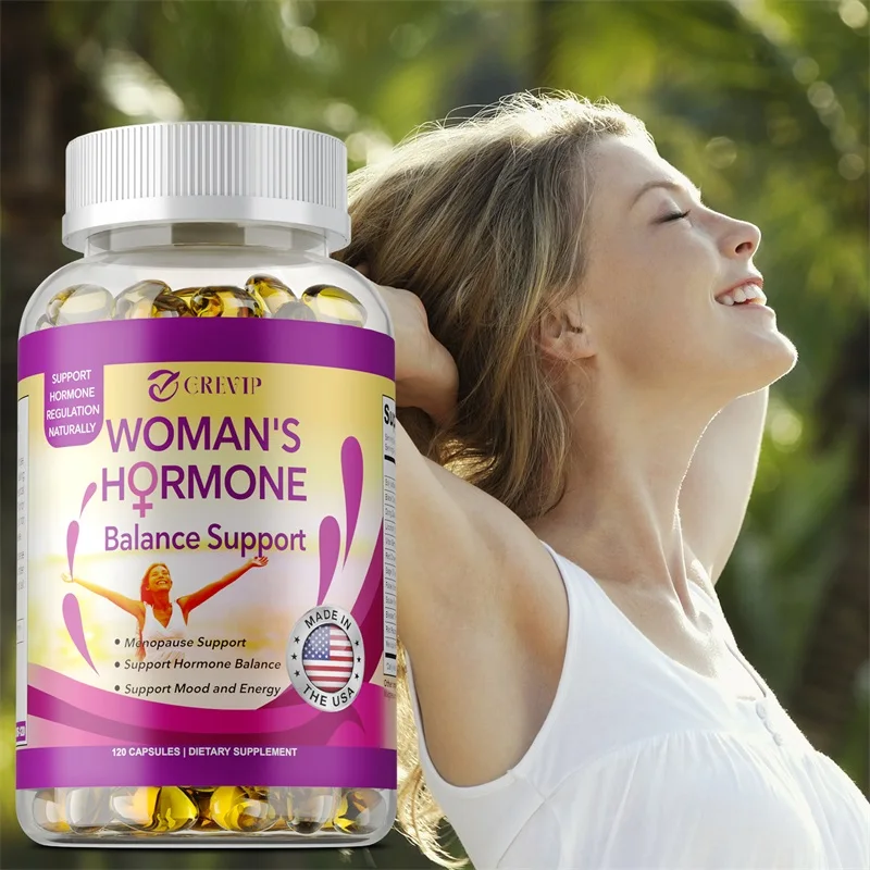 Female Hormone Balance Supplement - Helps Regulate Menstrual Cycles and Hormonal Balance, and Relieves Menopausal Discomfort
