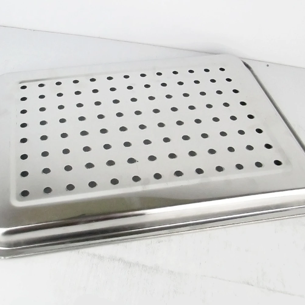 

Stainless Steel Tea Tray Japanese Style Hollow Design Safe for Household Office Tea Shop Restaurant Serving Snack