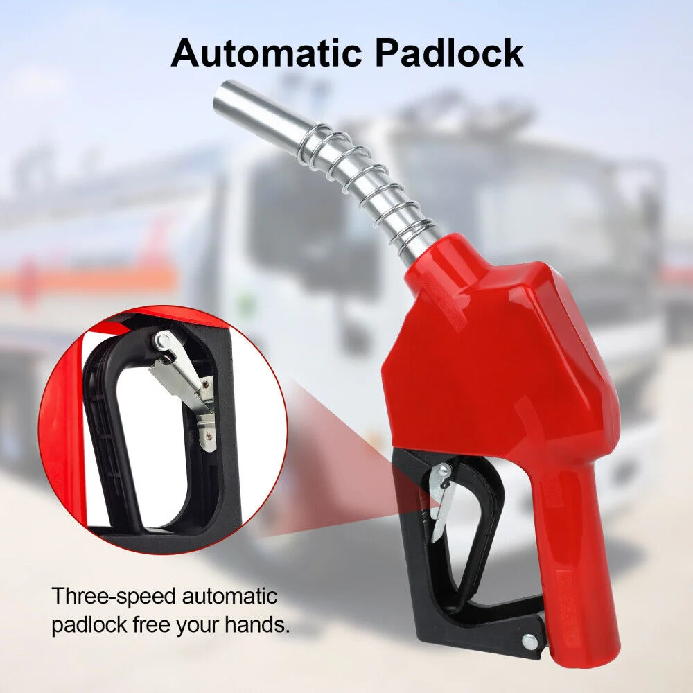 Stainless Steel Refilling Nozzle Gun Automatic Cut off Fuel Refilling Nozzle Diesel Oil Dispensing Tool Oil Water Refueling Gun