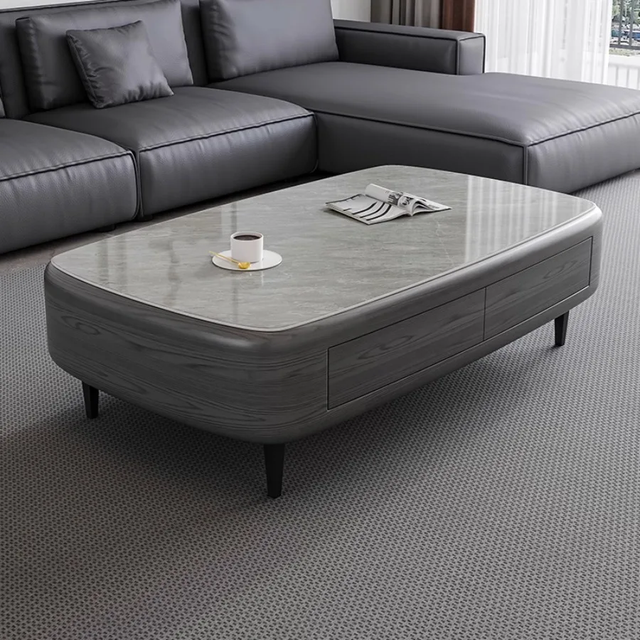 Modern Coffee Table Living Room Home Platform Unique Coffee Table Wood Rectangular Korean Nordic Italian Mesa Centro Room Decor