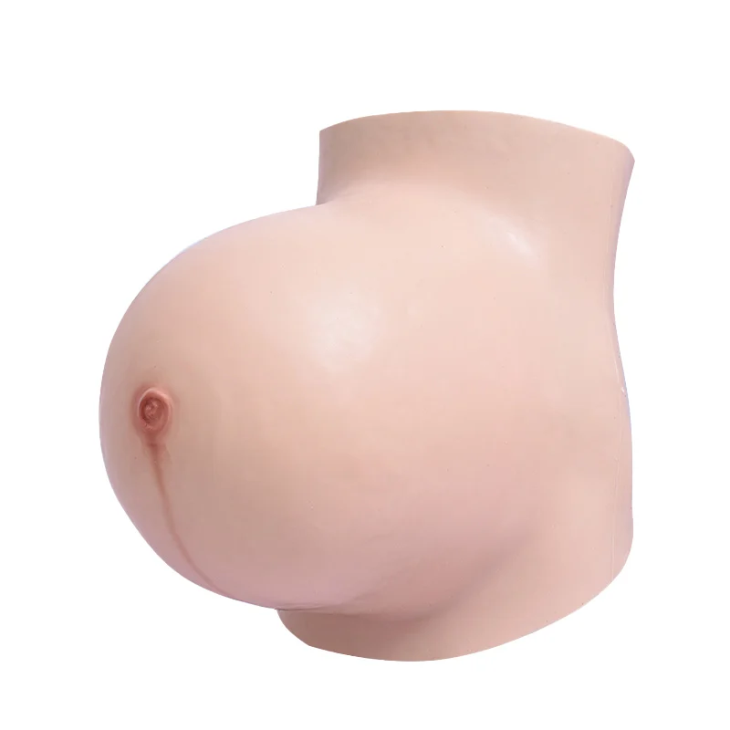 Oetn Artificial Pregnancy Fake Stomach  Silicone Fake Pregnant Belly 8-10months Pregnant Prosthesis for lady/men actors