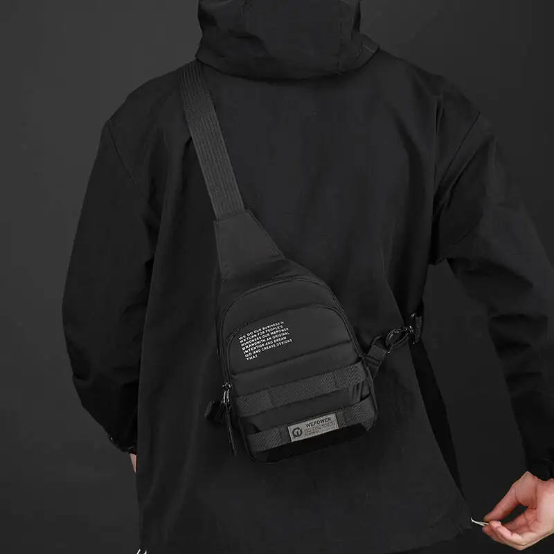 Men's Traveling Shoulder Bag Fashion Casual Patchwork Handbag High Quality Oxford Cloth Waterproof Multifunctional Crossbody Bag