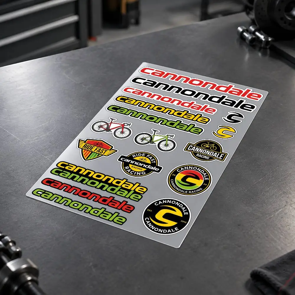 C-Cannondale Motorcycle Decal Sticker Kit Reflective Graphics For Helmet Tank Fairing Body Custom Bike