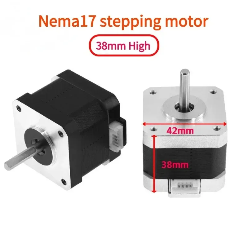 

Шаговый двигатель Nema17 42, 1,7 А, 38 мм, шаговый двигатель с высоким крутящим моментом 0,45 Нм, 2 фазы для машины, 3D-принтера DuPont Line / XH2.54