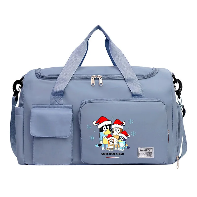 Blueyi Cartoon Tote Travel Bag Large Capacity Clothes Storage Bags Gym Duffle Pack with Shoe Compartment Portable HandBag Gifts