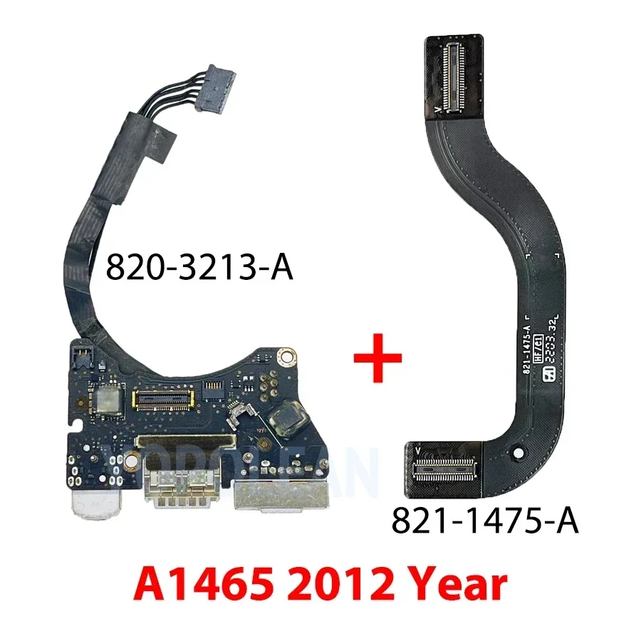 Original i/o USB Audio DC Jack Board and Flex Cable For MacBook