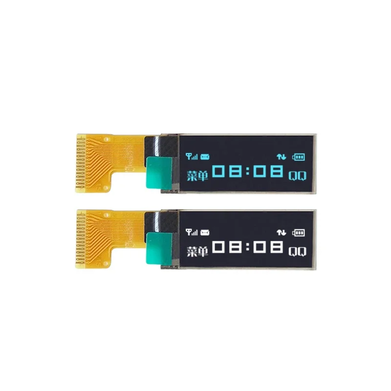 Tela OLED de 0,91 polegadas 128*32 LCD SSD1306 Soldagem monocromática 15Pin SPI Soldagem 15P IIC