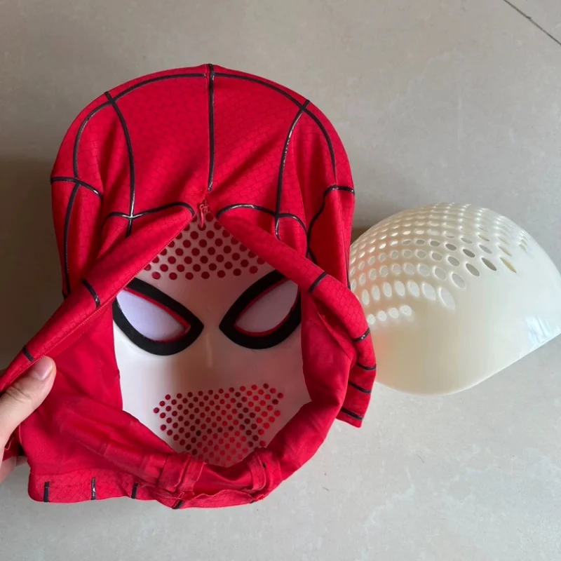 SpiderMan Brand New Day Life Size Wearable Mask with Magnetic Back Cover 3D Webbing Strips Resin Faceshell Collectible Prop view 6