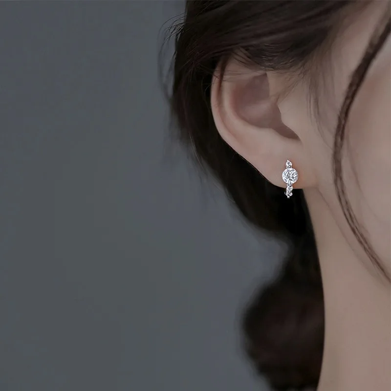 XIYANIKE anting-anting Hoop Zircon berkilau untuk wanita, anting-anting musim panas mode pantai perhiasan baru, anting-anting hadiah pesta серьги женские