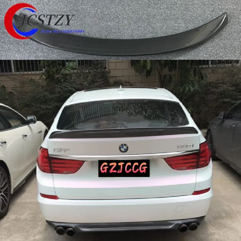 JCSTZY AC style real carbon fiber Trunk Wing Spoiler for BMW 5 Series F07  Rear Bumper Tuning 2010-2013 2014-2018