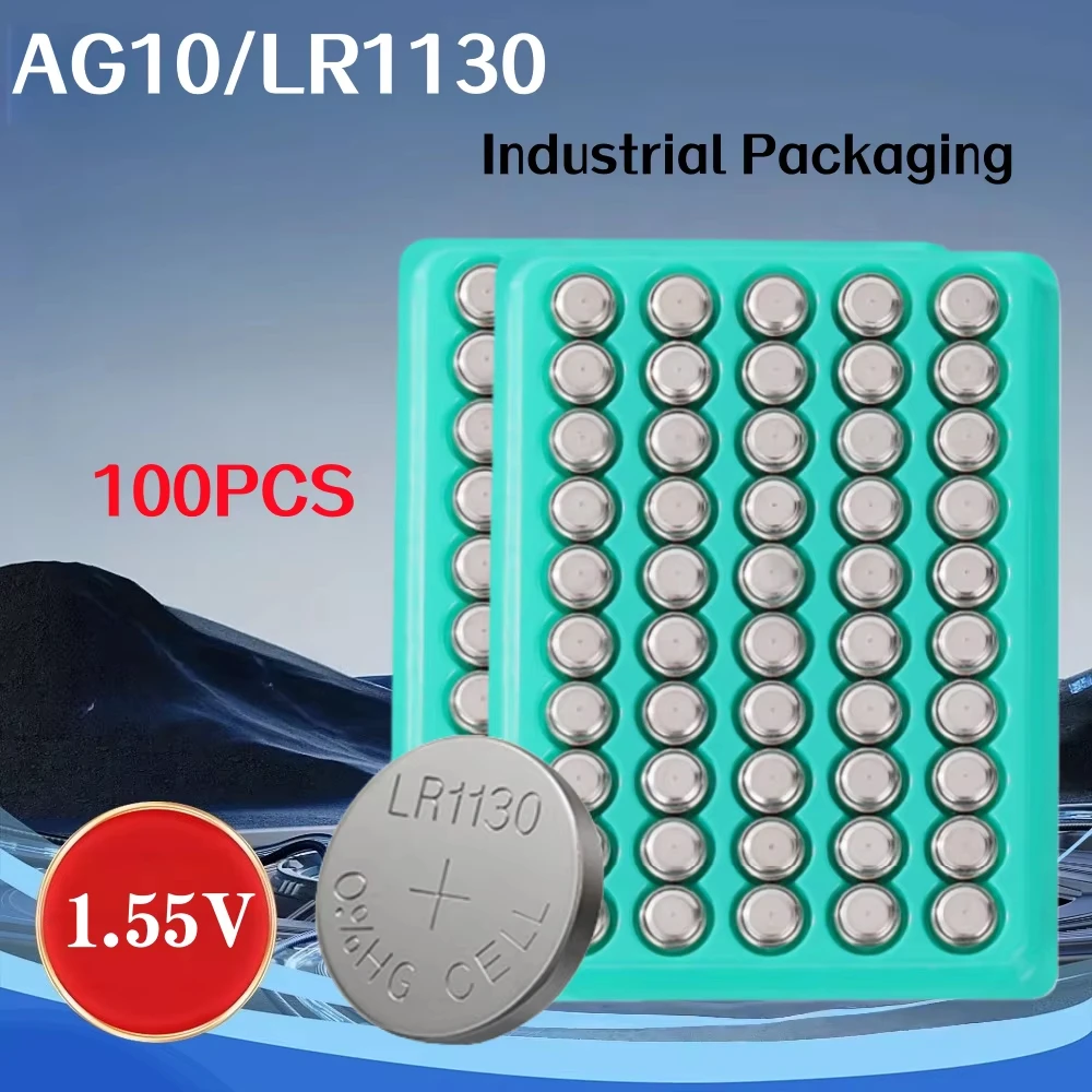 AG10 LR1130 Batteries 389A LR1130 LR54 L1131 SR1130 389 1.5V Alkaline Button Cell Battery for Watch Calculator Toys Remote