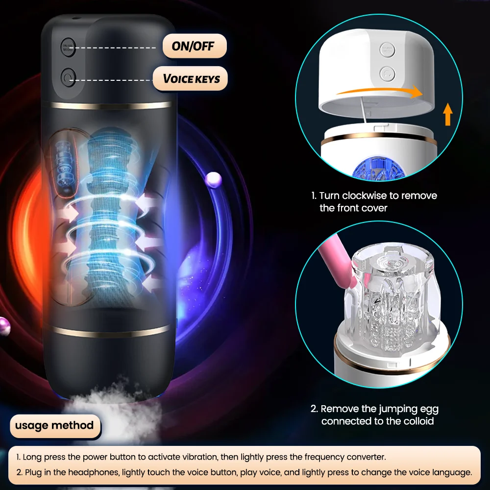 Adult Sex Toys Automatic Male Masturbation Cup Intelligent Voice Pocket Pussy Penis Training Vibrator Sex Toy Joinjjtoy - Image 5