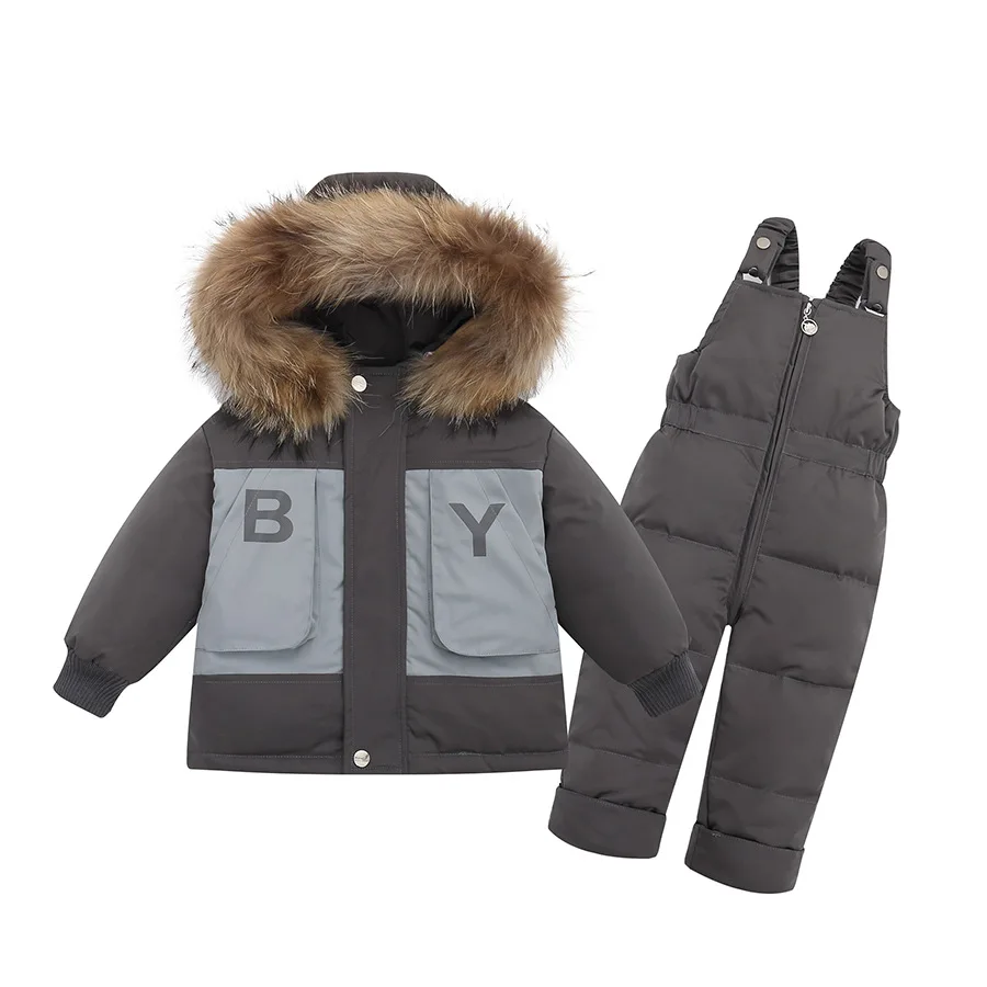 IYEAL – doudoune d'hiver pour garçons et filles, combinaison de neige pour enfants en bas âge, ensemble 2 pièces, nouvelle collection