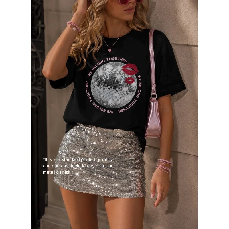 Ladies' T-shirt Harry Styles Themed T-shirt, We Are Together, Street Style Y2K, Suitable for Both Men and Women in All Seasons