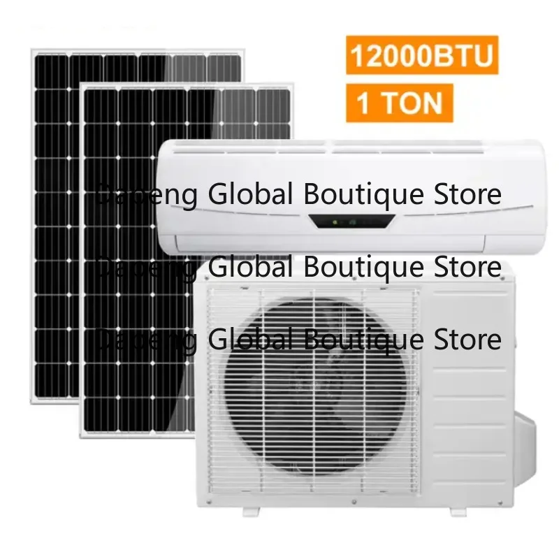 12000BTU Household Split Wall Mounted Cooling And Heating Air Conditioning Unit Solar Power Supported