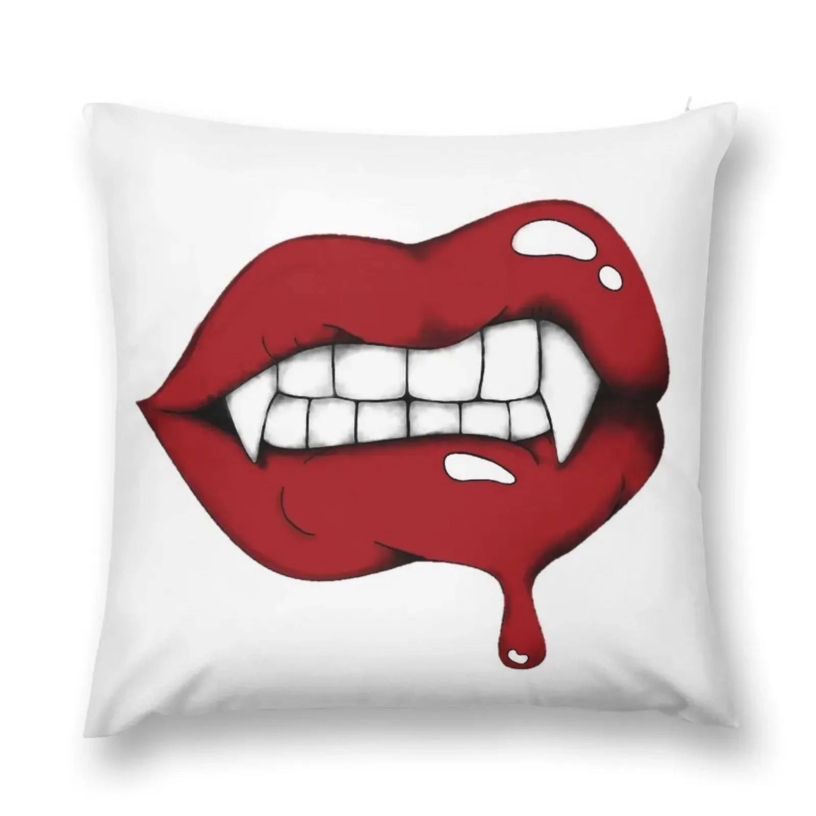 Digital Art Vampire Lips sticker Throw Pillow Christmas Cushion For Home Pillow Case Pillow Decor