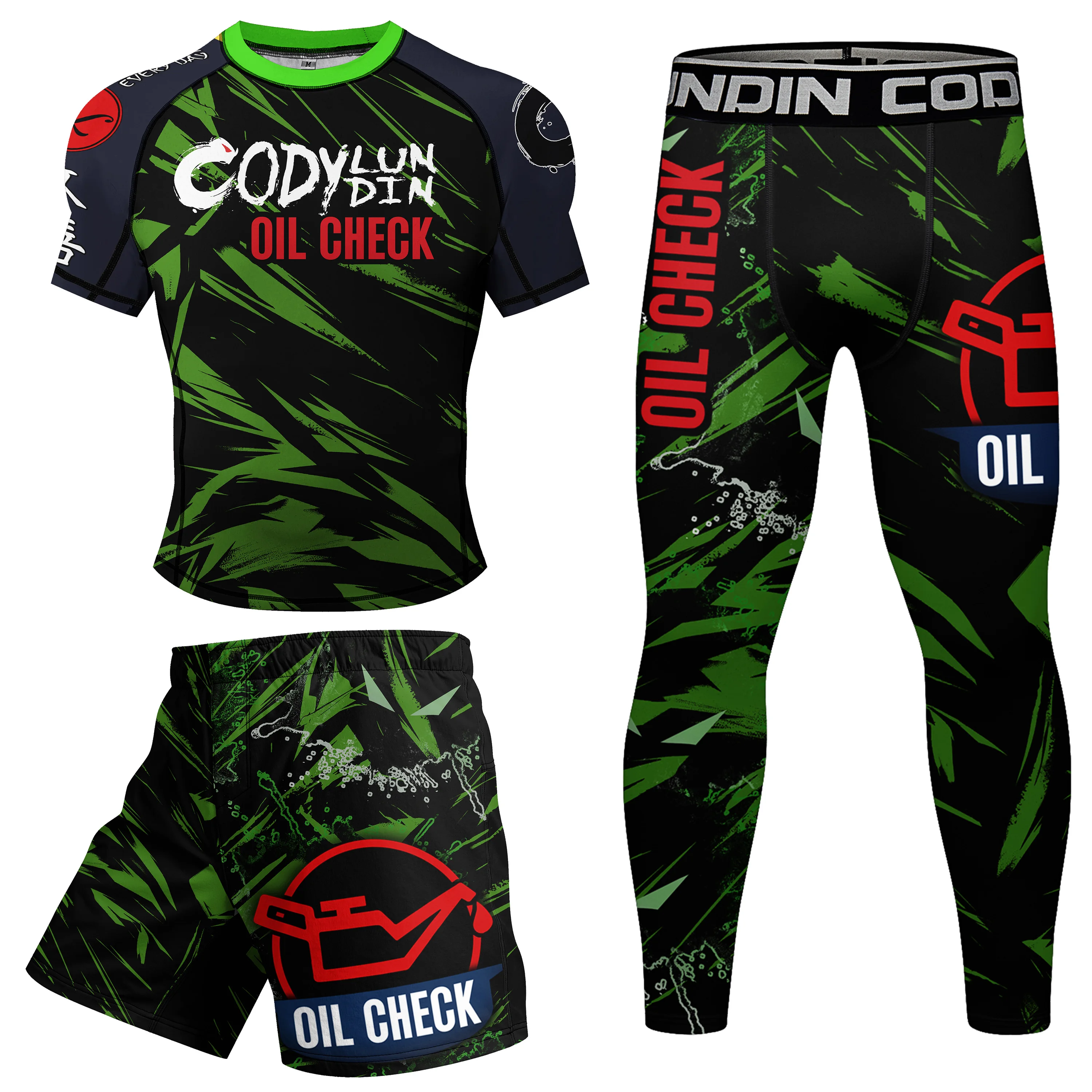 Factory Rubber Mma Shorts Rashguard Bjj Full Body Kids Adults Mens Women Boys Boxing Rash Guard Sets With Rubber Anti Slip