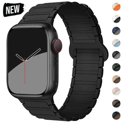 Pulseira de Silicone, iWatch Series 9, 8, 7, 6, 5, 4, 3, 3, SE Ultra 2 Strap, 49mm, 45mm, 44mm, 41 milímetros, 40 milímetros, 38 milímetros