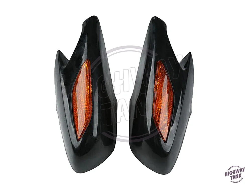 Motorcycle Rear View Side Mirror With Orange Turn Signal case for Honda ST1300 2002 2003 2004 2005 2006 2007 2008 2009 2010 2011