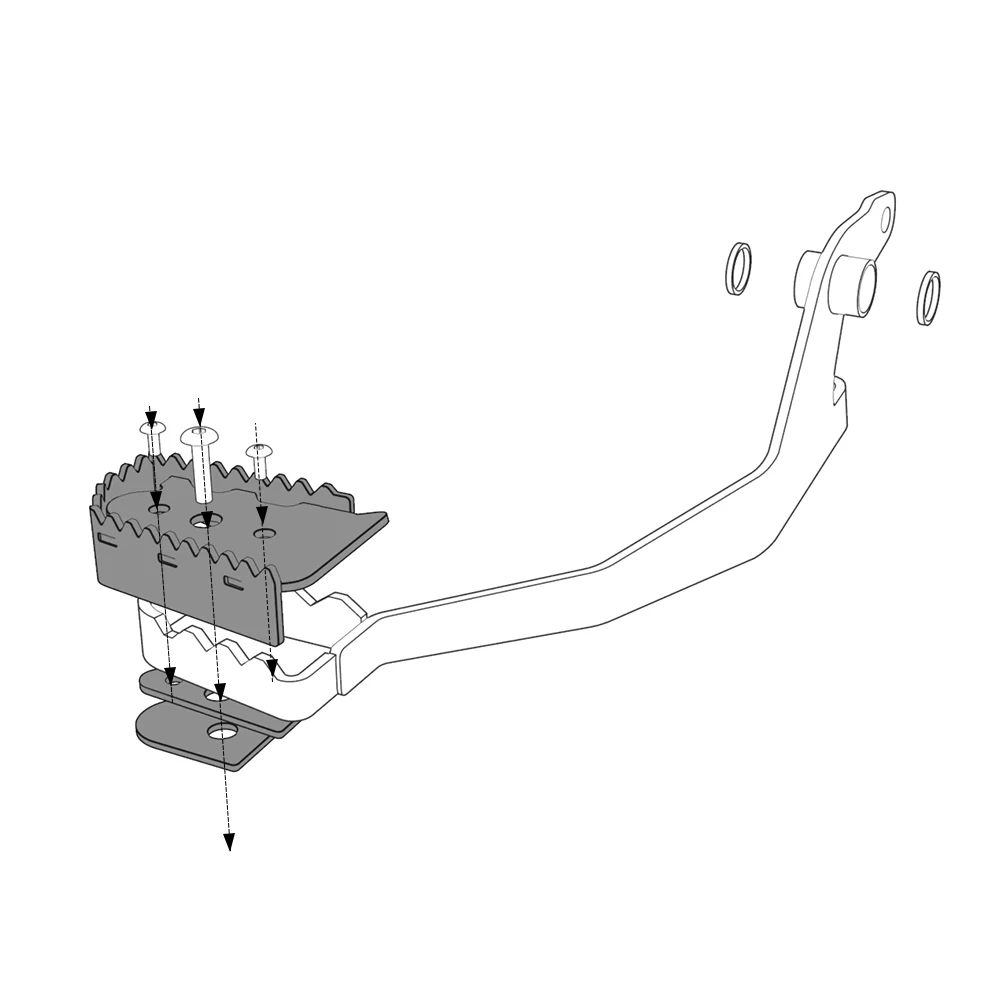 

NEW TRANSALP XL750 Motorcycles Accessories Brake Lever Enlarger Pedal Footboard Tip For Honda XL 750 Transalp 2023 2024 2025