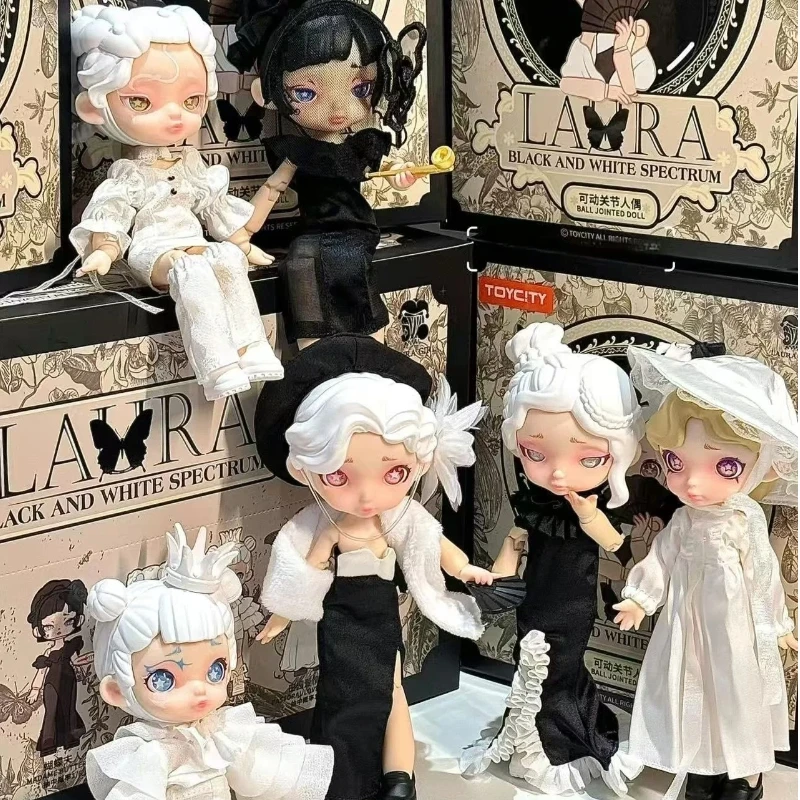 

В наличии Аутентичная черно-белая спектральная слепая коробка Bjd Мобильная игрушка Кукла ручной работы Подарок Настольный орнамент Праздничный подарок