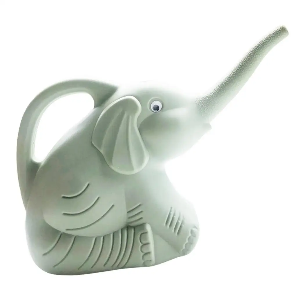 Elephant Shaped Watering Can Lightweight Comfortable Grip Gardening Tool Watering Pot 2L for Indoor Outdoor Plants Flowers Patio