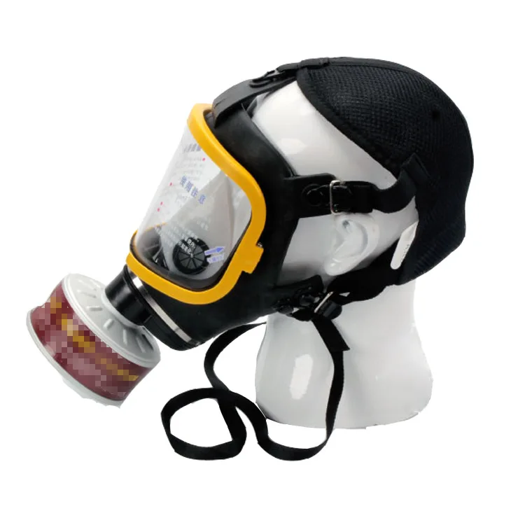 Gas Mask Biochemical Spray Paint Pesticide Ammonia Gas Integrated Full Face Protective Mask Self Priming Filter Mask