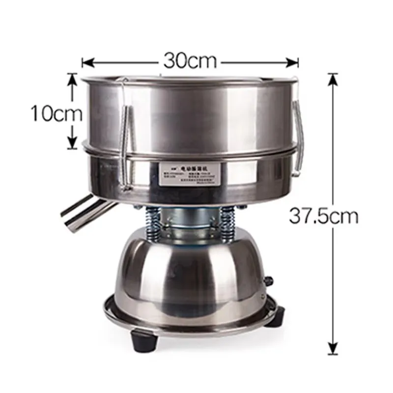 30cm Small  stainless steel electric Vibrating sieveing machine，powder sieving machine, filtration and separation screen